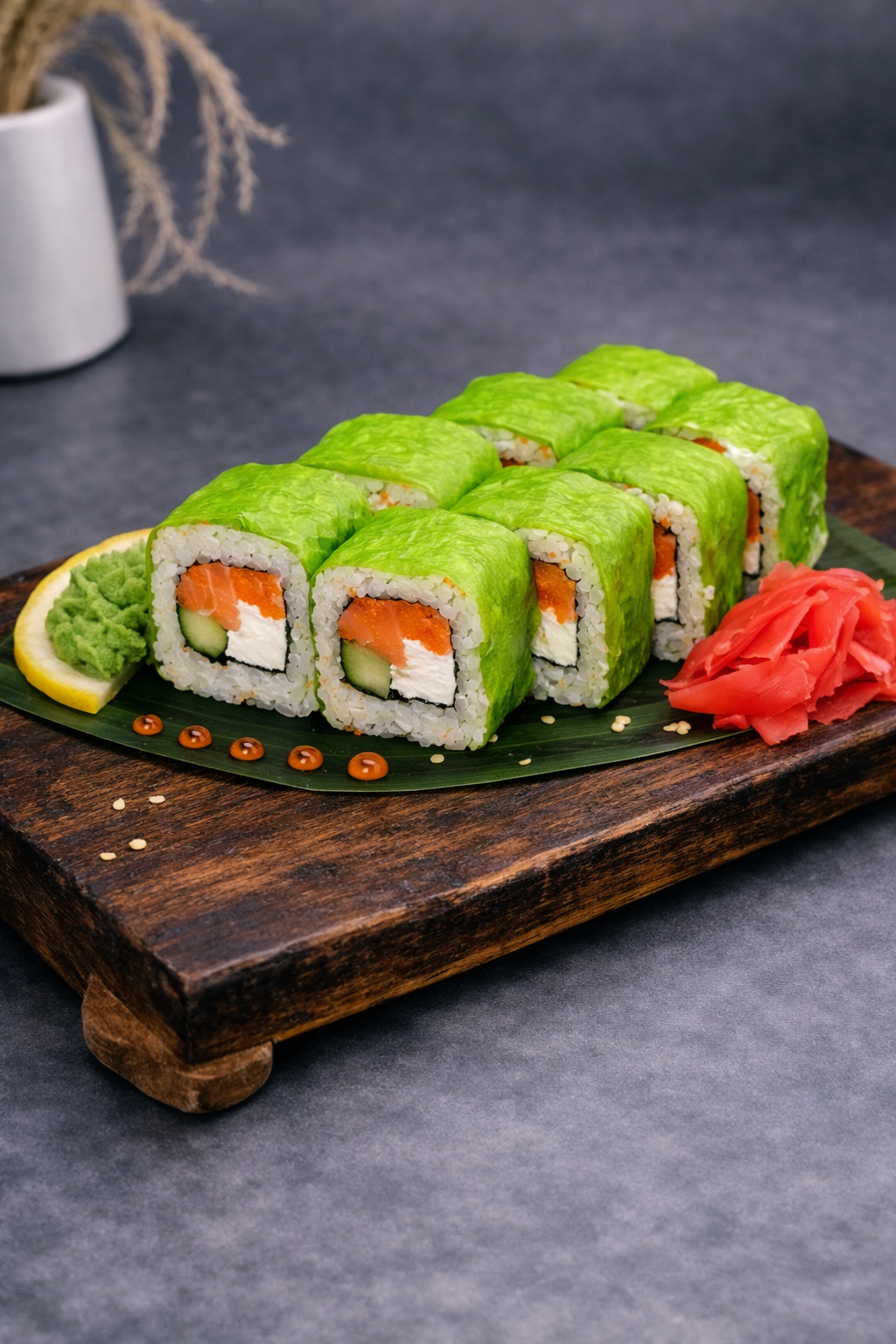 Маменори с лососем